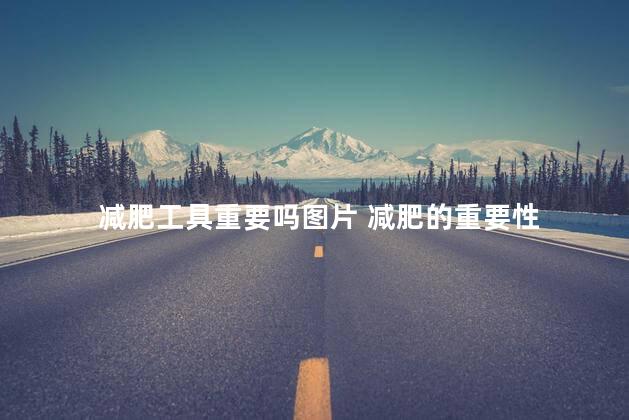 减肥工具重要吗图片 减肥的重要性